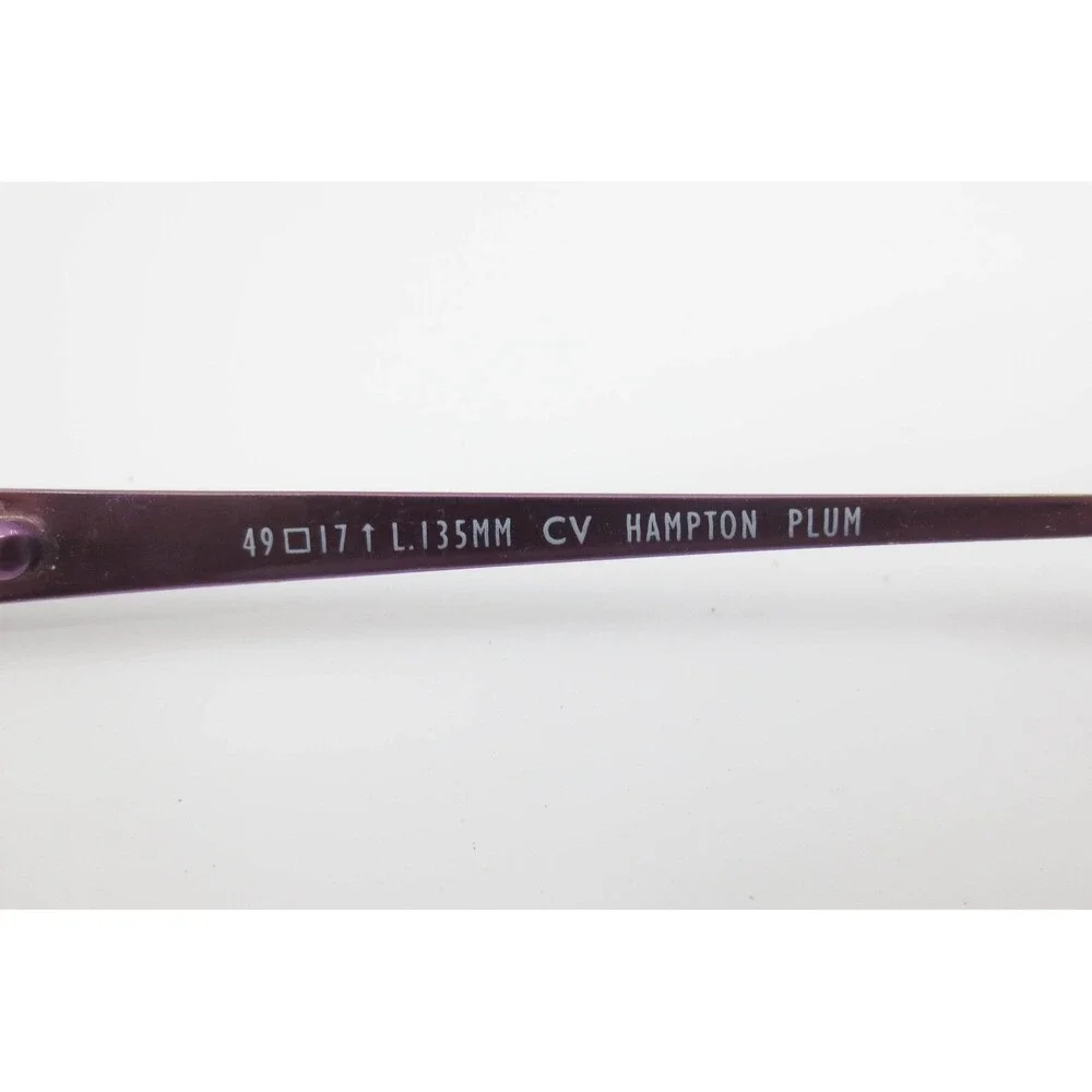 Junction City Hampton Plum Cat Eye Eyeglasses Purple Metallic Frames 49-17-135